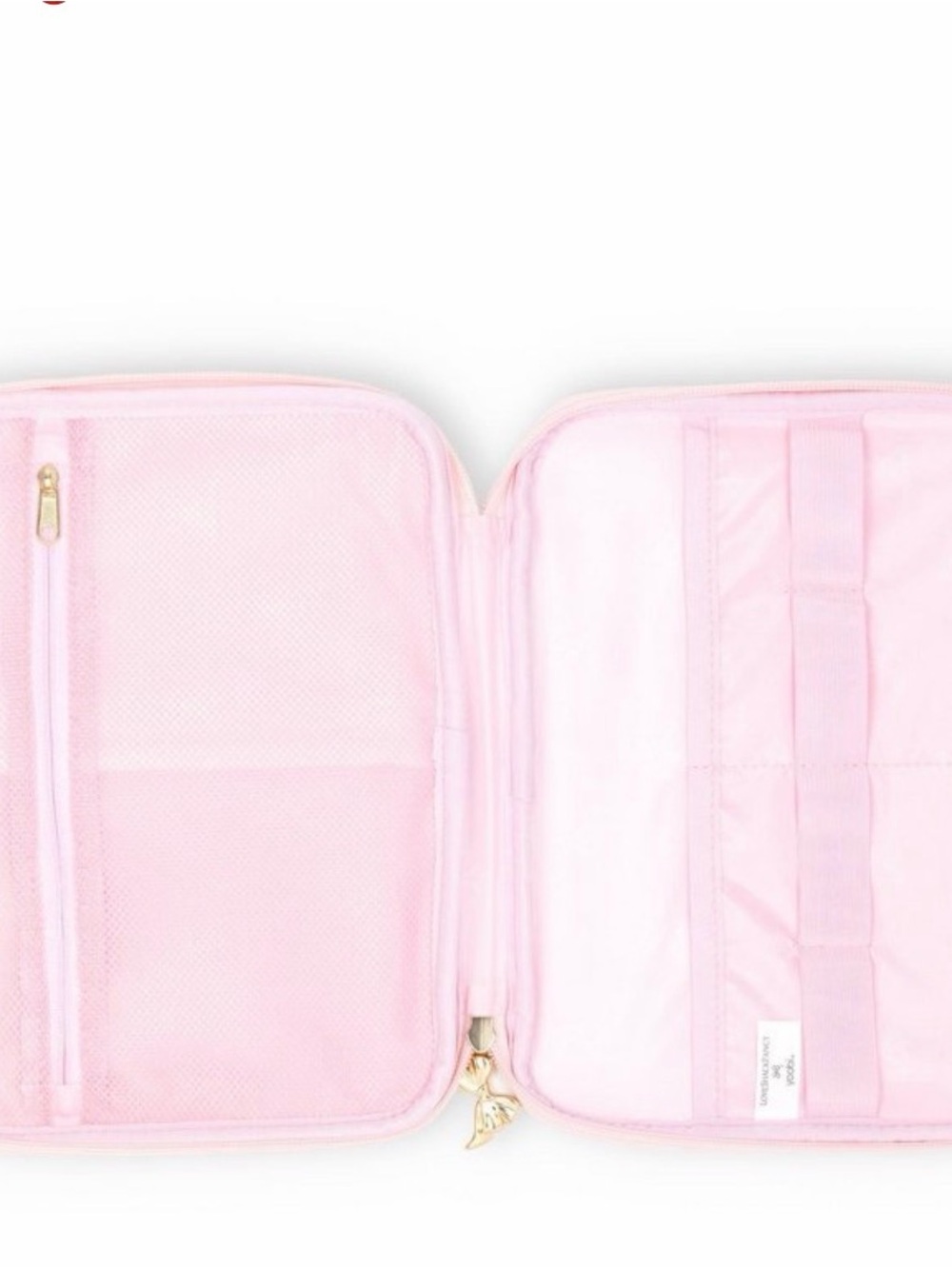 Love Shack Fancy Yoobi tech organizer pink floral Gold Bow Accent - Picture 2 of 4